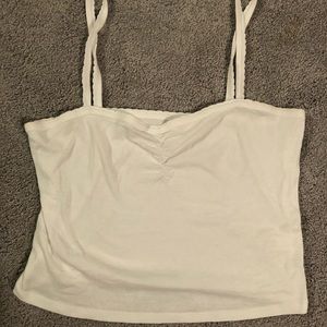 PacSun White Cropped Tank Top